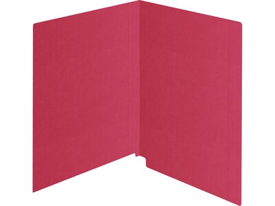 Medical Arts Press Kardex Match Reinforced End Tab File Folder, Straight Cut, Letter Size, Red, 100/Box (S-09482-RED)