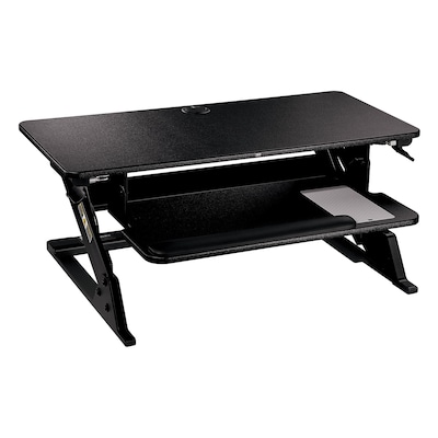 3M™ Precision Standing Desk 35W Manual Adjustable Desk Riser with Gel Wrist Rest and Precise™ Mouse