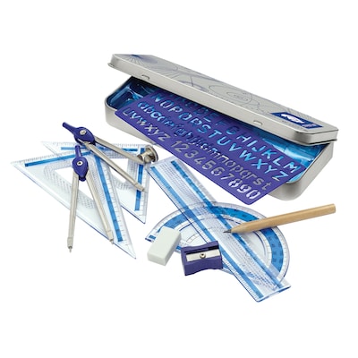 Staedtler Math Set Kit, Clear, 10/Pack (557 10 BN 03)