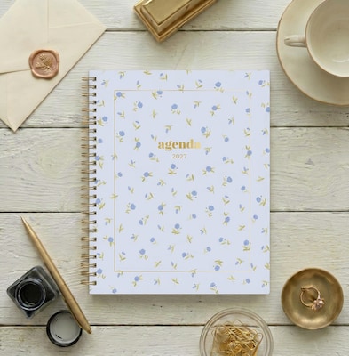 2027 Blue Sky Sincerely Jules 8" x 10" Monthly Planner, Blue (164253)
