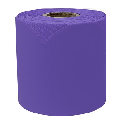 Carson Dellosa Education Rolled Scalloped Bulletin Board Border, 3" x 65', Deep Purple, 3/Bundle (CD-108537-3)
