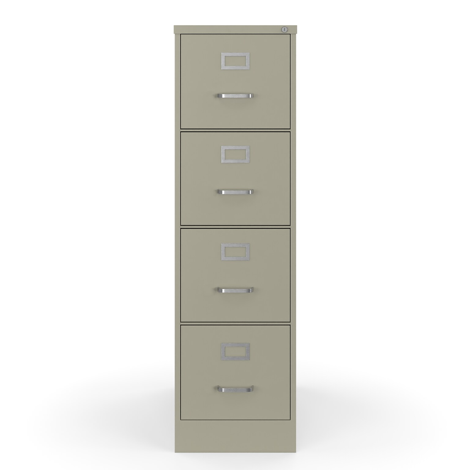 Quill Brand® Commercial 4 File Drawer Vertical File Cabinet, Locking, Putty/Beige, Letter, 26.5D (13443D)