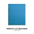 4-Pocket 3-Hole Punched Presentation Folder, Blue (56213-CC)