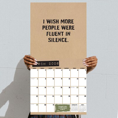 2026 TF Publishing Of Sarcasm 12" x 12" Monthly Wall Calendar (26-1100)