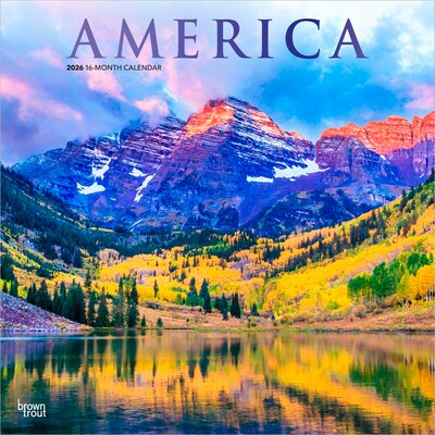 2026 BrownTrout America 12 x 12 Monthly Wall Calendar (9798330702077)