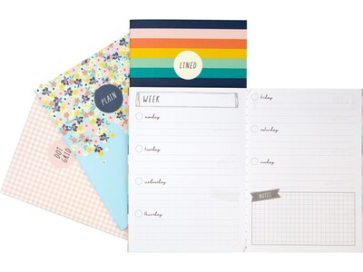 Carpe Diem Hearts 1-Subject Notebooks, 4.1 x 5.8, 16 Sheets, Assorted Colors, 4/Pack (9367-CD)