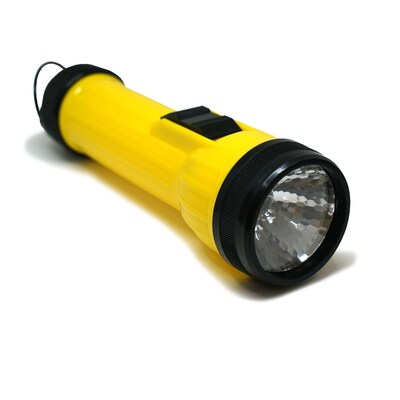 Pennzoil Super Bright Large Flashlight, 2D Size, Yellow, 2/Pack, 24 Packs/Carton (14751)