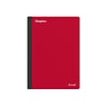 Staples Premium 2-Subject Notebook, 6 x 9.5, College Ruled, 100 Sheets, Red (TR58327)