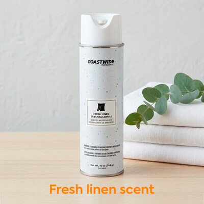 Coastwide Professional Air Freshener Aerosol, Fresh Linen, 10 Oz., 6/Carton