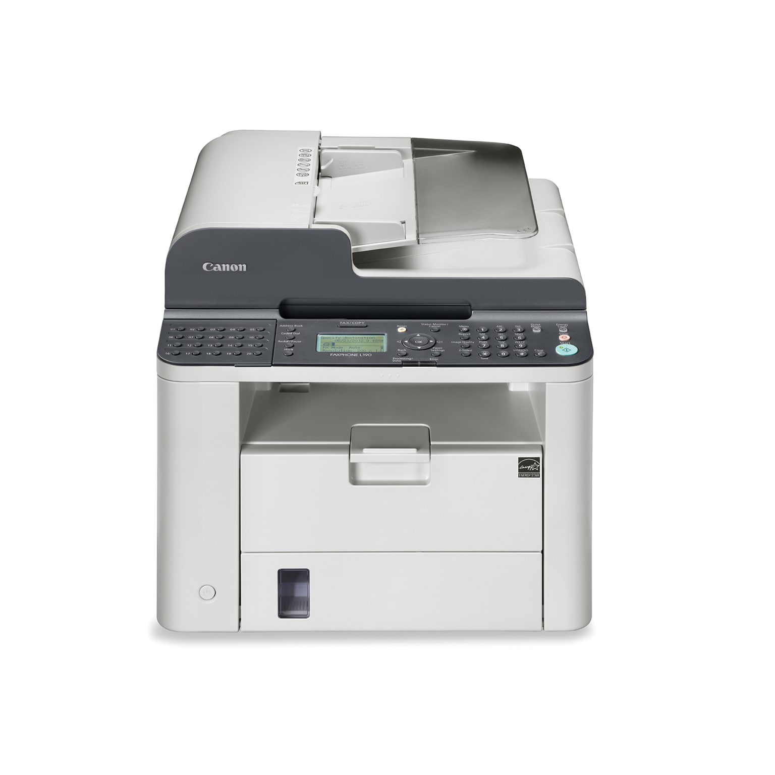 Canon FAXPHONE L190 Laser Fax Machine, Gray/Black (6356B002AA)