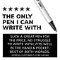 BIC Clic Stic Retractable Ballpoint Pens, Medium Point, Black Ink, Dozen (90433/CSM11BK)