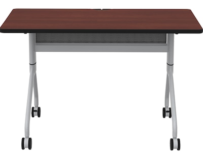 Safco Rumba Training Room Table, 24 x 48, Biltmore Cherry (RBA4824FLSLBMCH)