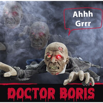 Haunted Hill Farm Animatronic Crawling Zombie (HHGBZOMB-2LSA)