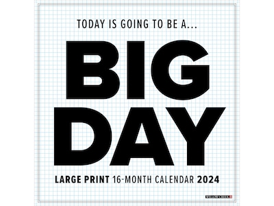 2024 Willow Creek Big Day 12 x 12 Monthly Wall Calendar, White/Black (32459)