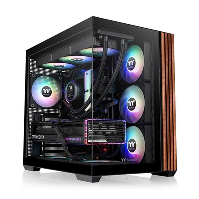 Thermaltake View 380 WS ARGB ATX Mid-Tower Computer Case, Black (CA-1Z2-00M1WN-WS)