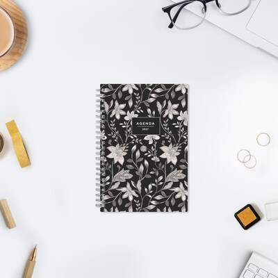2027 Blue Sky 5" x 8" Weekly & Monthly Planner, Black/White (164014)
