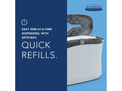 Kimberly-Clark Professional Countertop Folded Paper Towel Dispenser, Soft Gray (55760)