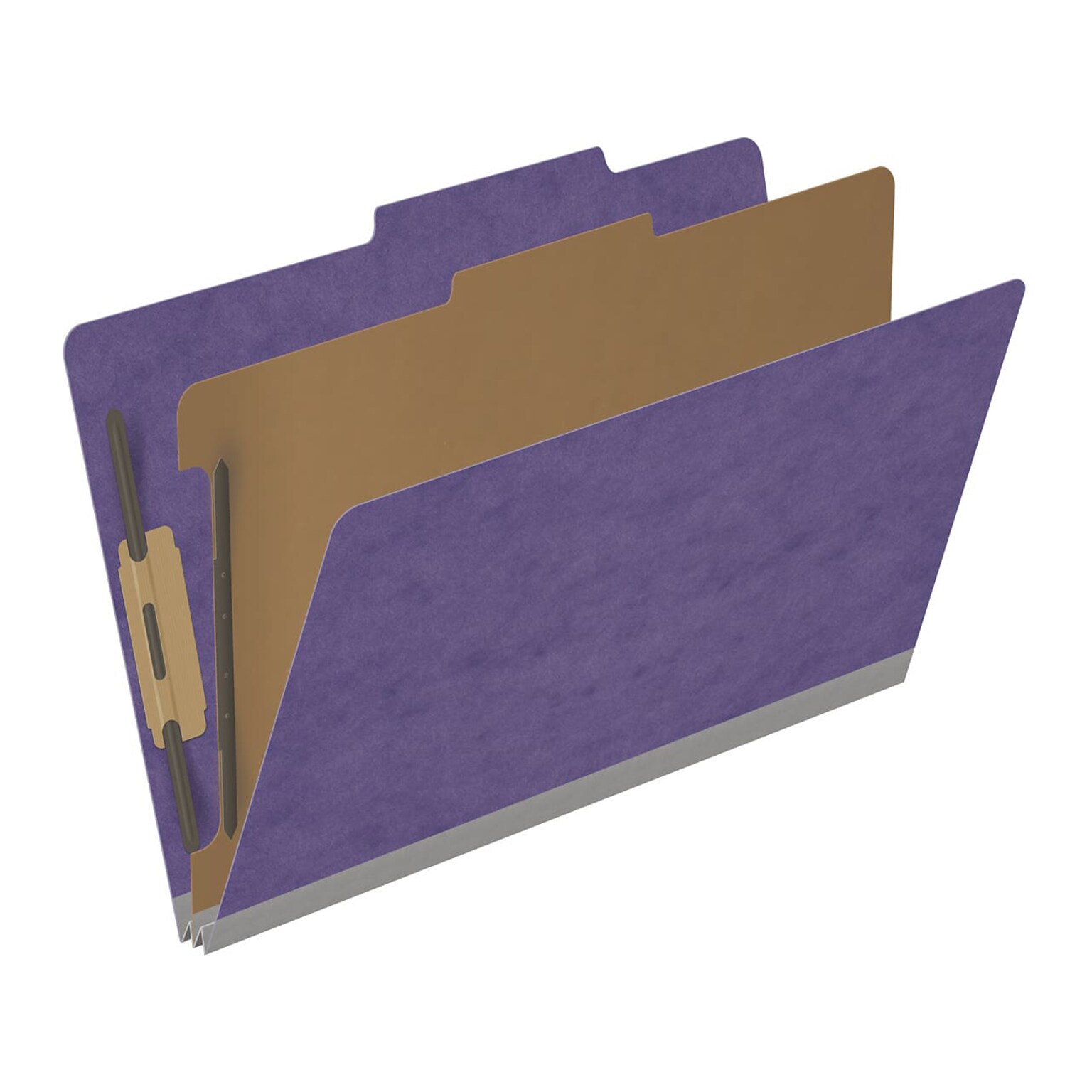 Medical Arts Press Pressboard Classification Folder, 1 Divider, 2 Expansion, Legal Size, Purple, 10/Box (DV-T52-14-3PRP)
