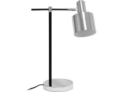 Lalia Home Studio Loft Table Lamp, Chrome/Black (LHT-4001-CH)