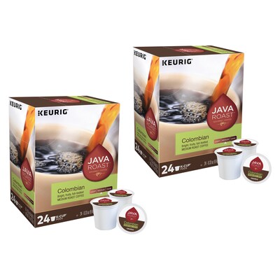 Two Each Java Roast Colombian Coffee Keurig® K-Cup® Pods, Medium Roast, 24/Box (52969)
