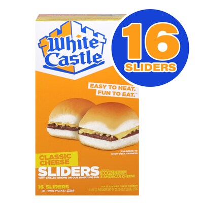 White Castle Individually Wrapped Original Cheeseburger Slider, 29.28 oz, 16/Pack (220-02462)
