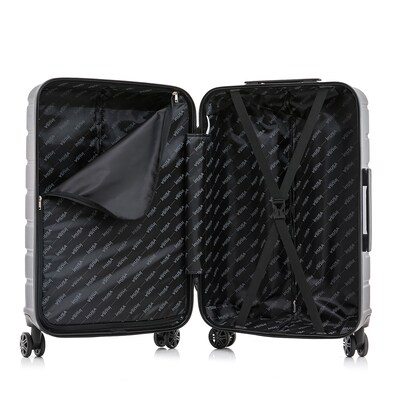 InUSA Trend 2-Piece Hardside Spinner Luggage Set, TSA Checkpoint Friendly, Black (IUTRE0SM-BLK)