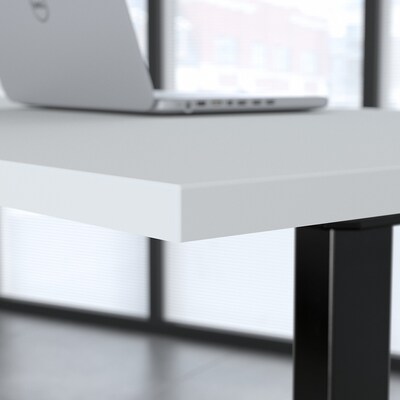Bush Business Furniture Move 60 Series 60"W Electric Height Adjustable Standing Desk, White (M6S6030WHBK)