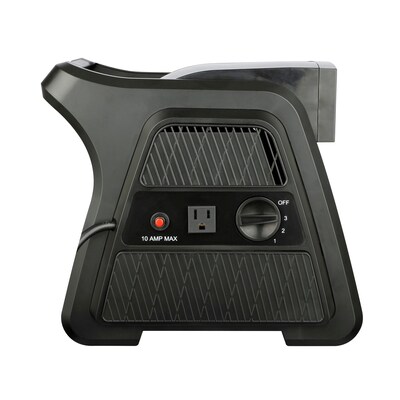 Techni Home 600 CFM Floor Fan, 3 Speed, Black (RTA-13B-FAN)