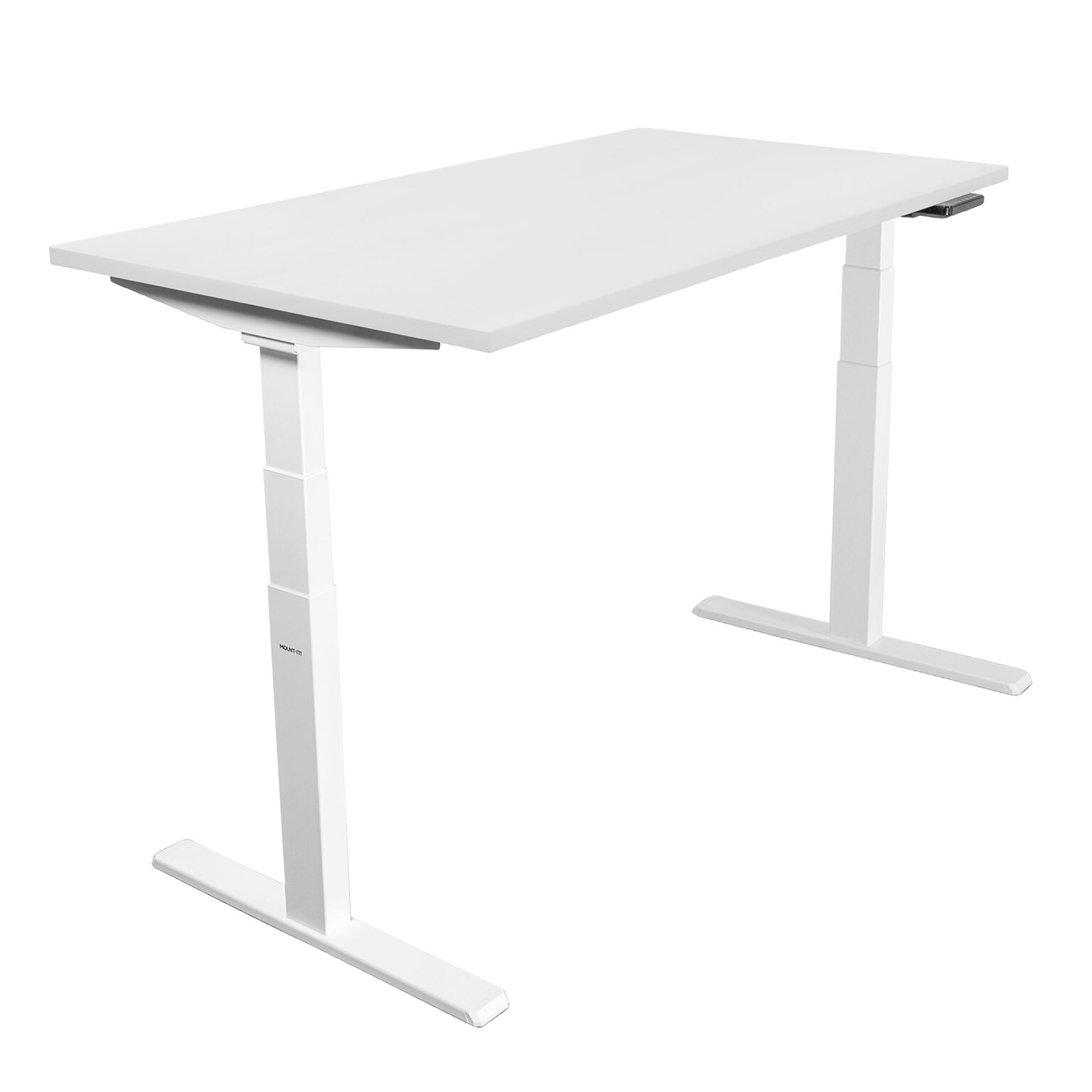 Mount-It! 48W Electric Adjustable Standing Desk with Dual Motors, White (MI-18066)