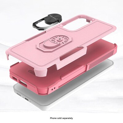 SaharaCase Raider Phone Case for Galaxy S24 FE, Shock Absorbing, Desert Rose (CP00717)