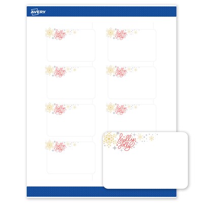 Avery Rectangle Multipurpose Labels, 2 x 3, White, 80/Pack (19479370418)
