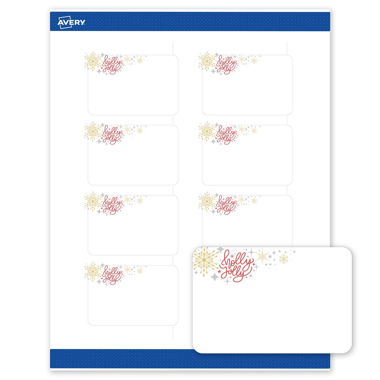 Avery Rectangle Multipurpose Labels, 2 x 3, White, 80/Pack (19479370418)