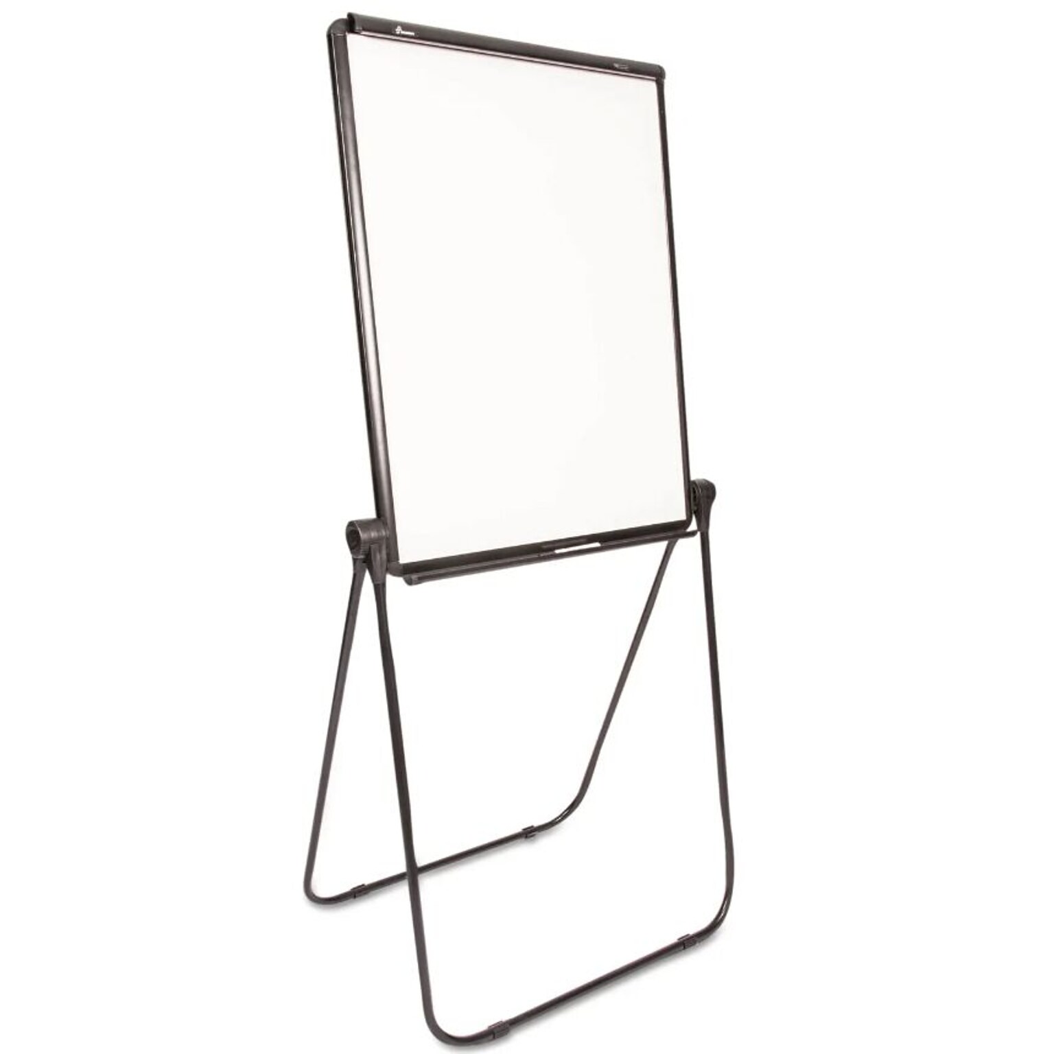 Ability One Dual Sided Total Erase Easel, White Surface, Black Aluminum Frame (NSN6421223)