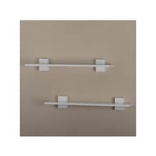 V-Light MDF Wall-Mounted Shelf, 22, White, 2/Pack (VW141023W)
