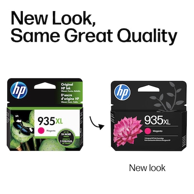 HP 935XL Magenta High Yield Ink Cartridge, Prints Up to 825 Pages (C2P25AN#140)