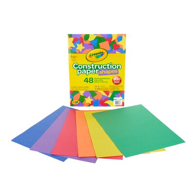 Crayola 9 x 12 Construction Paper, Assorted Colors, 48 Sheets/Pack, 3 Packs/Bundle (BIN990036-3)