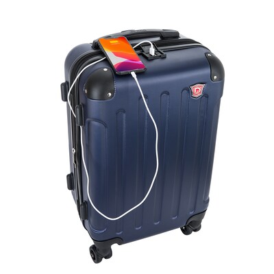 DUKAP Intely 2-Piece Hardside Spinner Luggage Set, TSA Checkpoint Friendly, Blue (DKINT0SM-BLU)
