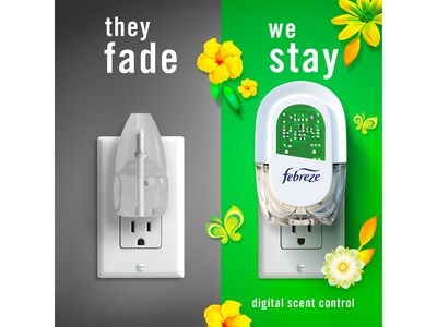 Febreze Fade Defy PLUG Air Freshener with 2 Oil Refills, Gain Original Scent, 0.87 Fl. Oz. (4166)