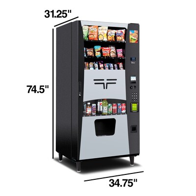 Selectivend 29-Selection Combo Vending Machine with Card Reader, Black (14118)
