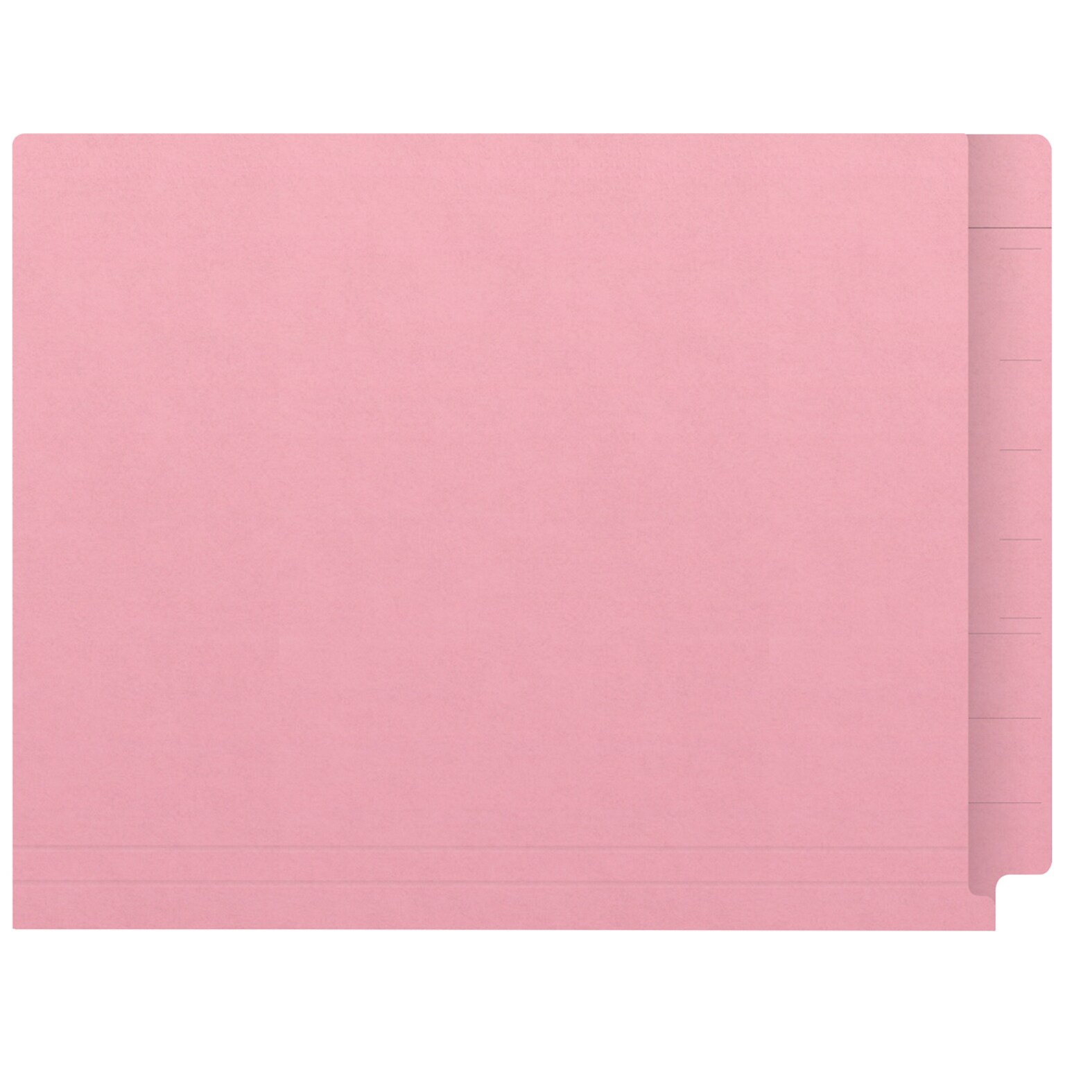 Medical Arts Press Kardex Match Reinforced End Tab File Folder, Straight Cut, Letter Size, Pink, 100/Box (S-09482-PNK)