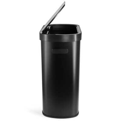 Elama Stainless Steel Indoor Sensor Trash Can, 13 Gallon, Black (938122410M)