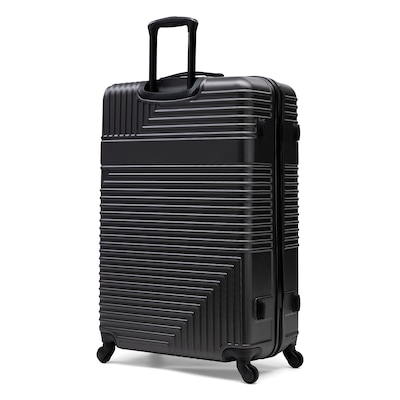 InUSA Resilience 33.6" Hardside Suitcase, 4-Wheeled Spinner, TSA Checkpoint Friendly, Coal (IURES00XL-COA)