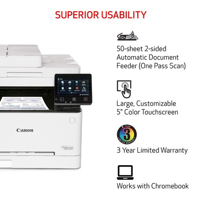 Canon imageCLASS MF656CDW Wireless Color Laser Printer, All-In-One, Print, Scan, Copy, Fax (MF656CDW)