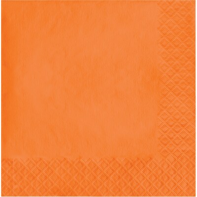 Creative Converting Touch of Color Napkins, 2-ply, Sunkissed Orange, 600/Carton (139352135)