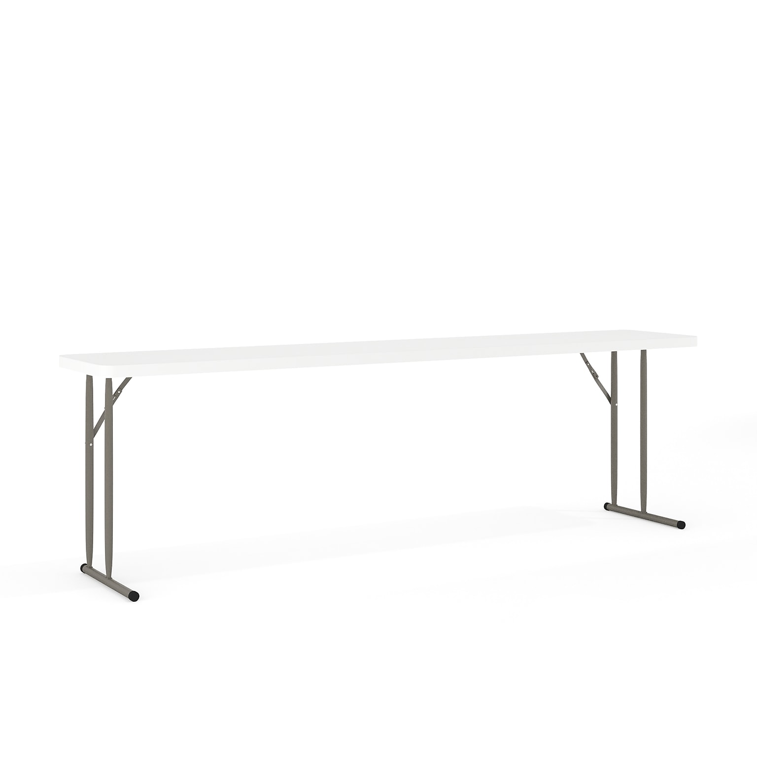 Flash Furniture Elon Folding Table, 96 x 18, Granite White (DADYCZ2442GW)