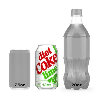 Diet Coke Lime, 12 oz., 24 Cans/Carton (A-0033499)