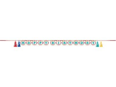 Creative Converting Swirls Birthday Tableware and Decor Kit, Assorted Colors (DTC9126E4A)