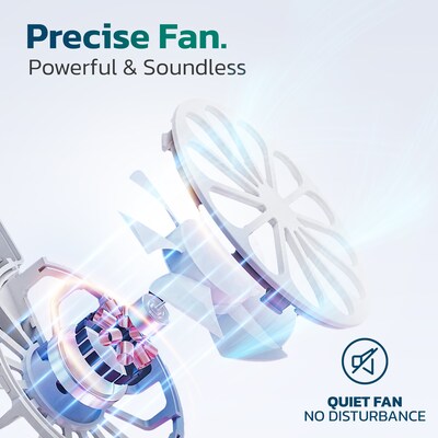 Purely F82 Cooling Fan Height-Adjustable 18" Collapsible/Portable Laptop Stand, 1 USB Port (PLSF82)
