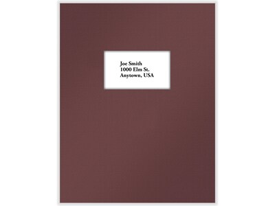 ComplyRight Single-Window Tax Presentation Folder, Burgundy, 50/Pack (PBW24)