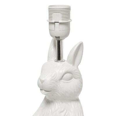 Simple Designs Cute Wonders 16.33" LED Table Lamp, White (LT2117-WHT)